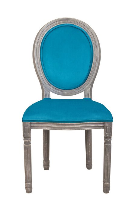 Интерьерный стул Volker blue velvet синего цвета