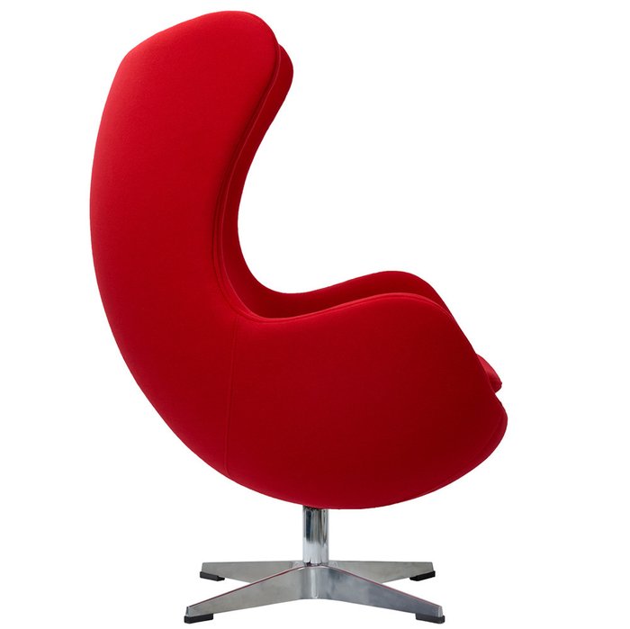 Кресло Egg Chair красного цвета - лучшие Интерьерные кресла в INMYROOM