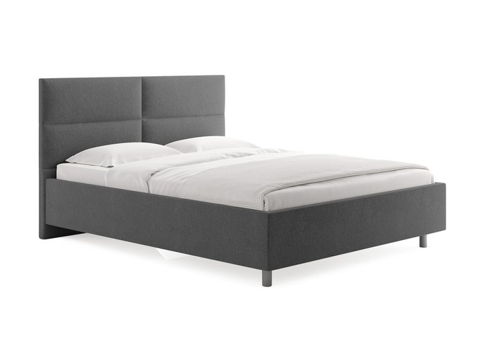 Кровать Omega 180х200 графитового цвета без основания и подъемного механизма 