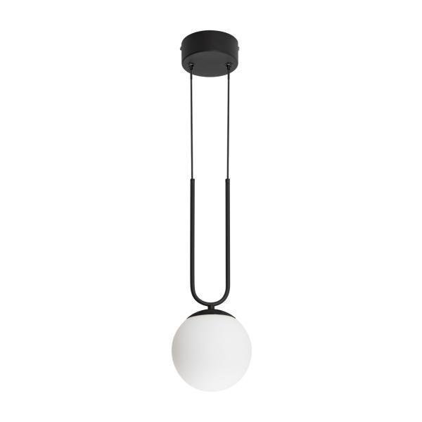 Подвесной светодиодный светильник Beads Hang Warm 3000K бело-черного цвета