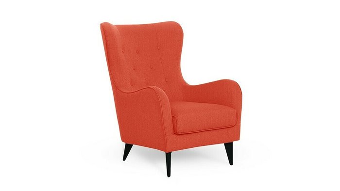 Кресло Бирмингем красного цвета - купить Интерьерные кресла по цене 26200.0