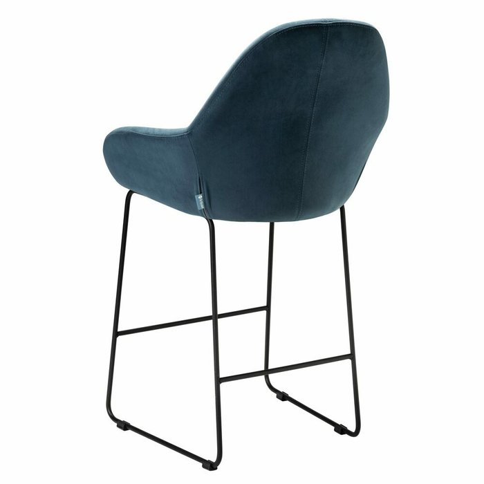 Стул полубарный Kent Diag синего цвета - лучшие Барные стулья в INMYROOM