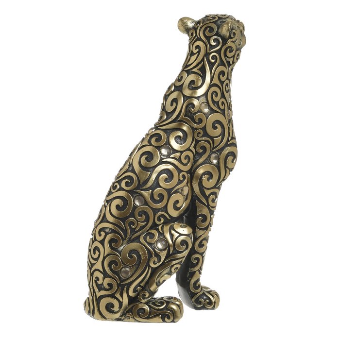 Декор настольный Леопард черно-золотого цвета - купить Фигуры и статуэтки по цене 5500.0