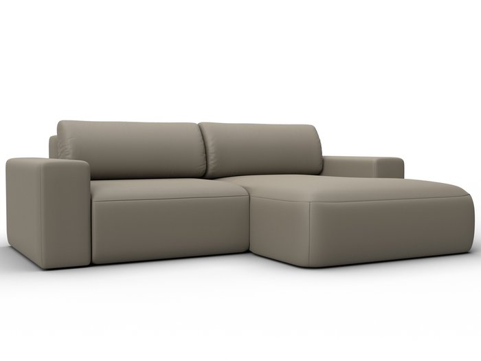 Угловой диван-кровать Лига-036 Классик бежевого цвета правый (экокожа) Угловой диван-кровать Лига-036 Классик бежевого цвета правый (экокожа)