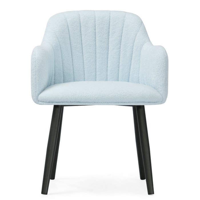 Стул с подлокотниками Халли голубого цвета - лучшие Обеденные стулья в INMYROOM
