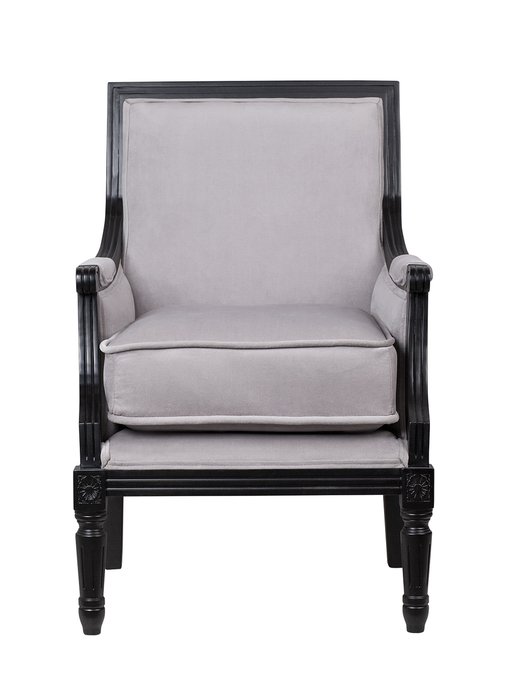Классическое кресло Coolman черно-серого цвета - купить Интерьерные кресла по цене 51800.0