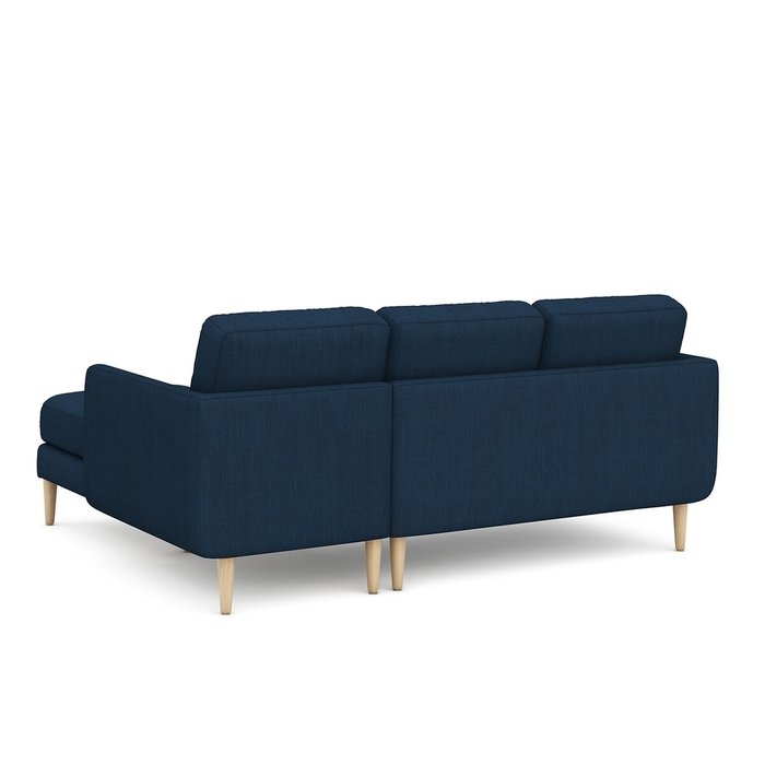 Угловой диван Jimi темно-синего цвета - лучшие Угловые диваны в INMYROOM