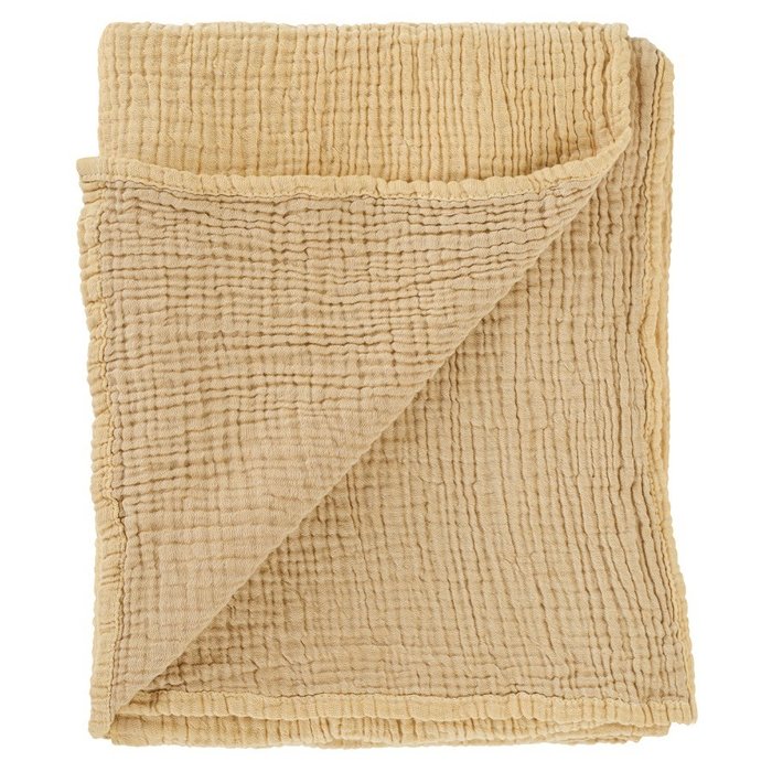 Одеяло из жатого хлопка горчичного цвета 90x120 - купить Одеяла по цене 3190.0