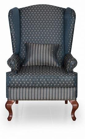 Кресло Пэчворк Лорд темно-синего цвета - купить Интерьерные кресла по цене 31350.0