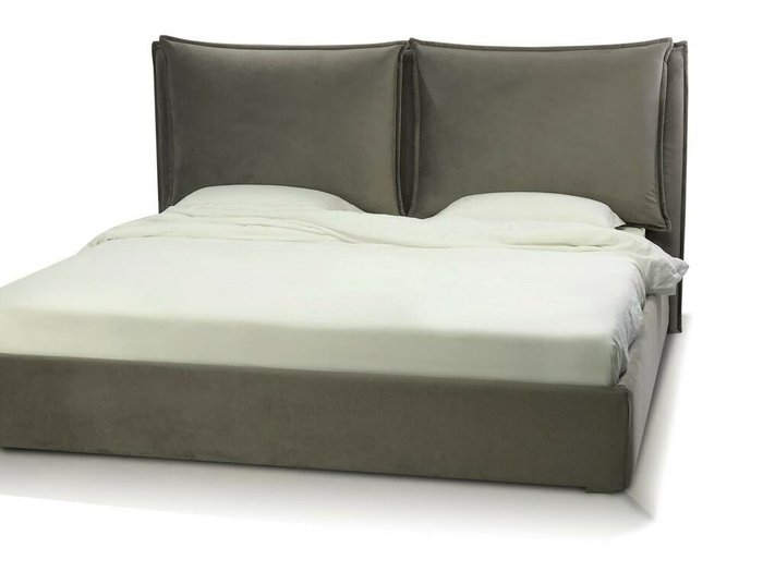 Кровать Wing 200х200 коричневого цвета с ортопедической решеткой - купить Кровати для спальни по цене 108500.0