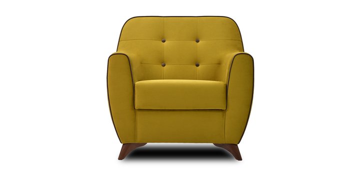 Кресло Элис желтого цвета - купить Интерьерные кресла по цене 9730.0
