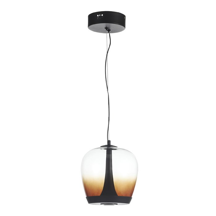 Светильник подвесной ST-Luce Черный/Коричневый, Черный LED 1*17W 3000K RIPPLE - купить Подвесные светильники по цене 16550.0