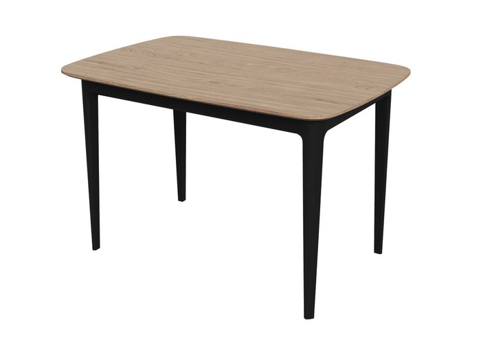 Стол обеденный Tammi 120 бежево-черного цвета - купить Обеденные столы по цене 54900.0