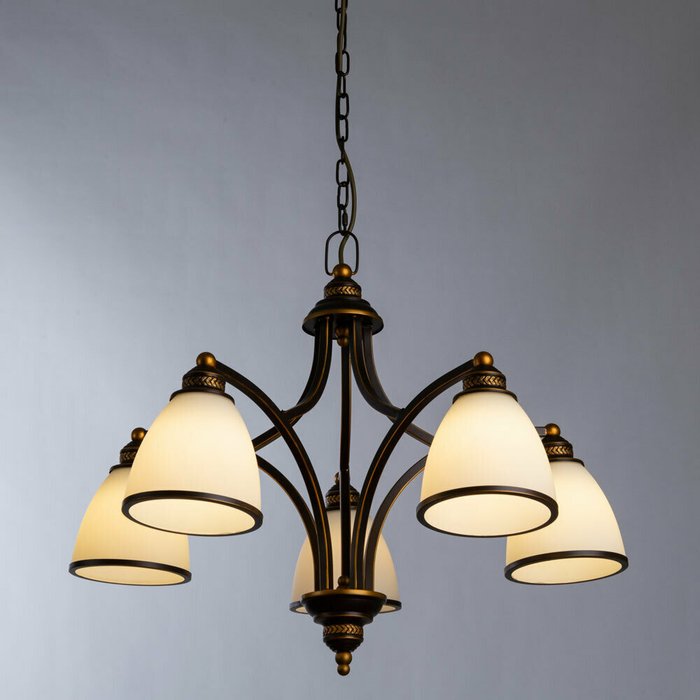 Подвесная люстра Arte Lamp Bonito с плафонами из стекла - купить Подвесные люстры по цене 15990.0