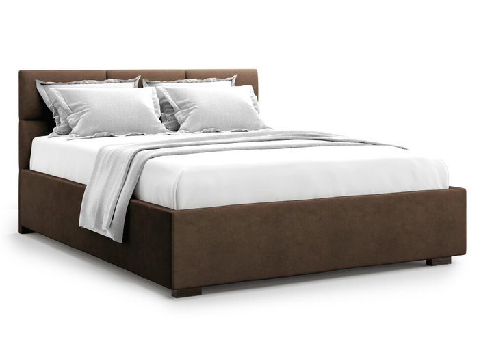 Кровать Bolsena 140х200 коричневого цвета с подъемным механизмом - купить Кровати для спальни по цене 38000.0