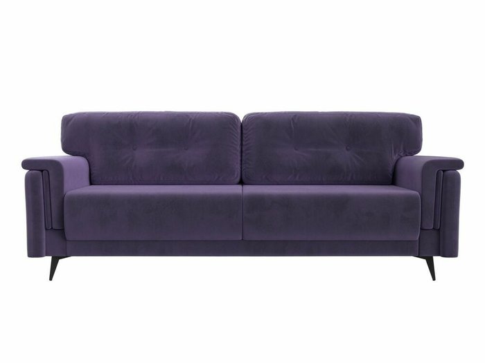 Прямой диван-кровать Оксфорд темно-фиолетового цвета - купить Прямые диваны по цене 65999.0