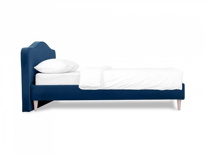 Кровать Queen II Elizabeth L 160х200 темно-синего цвета - купить Кровати для спальни по цене 48500.0