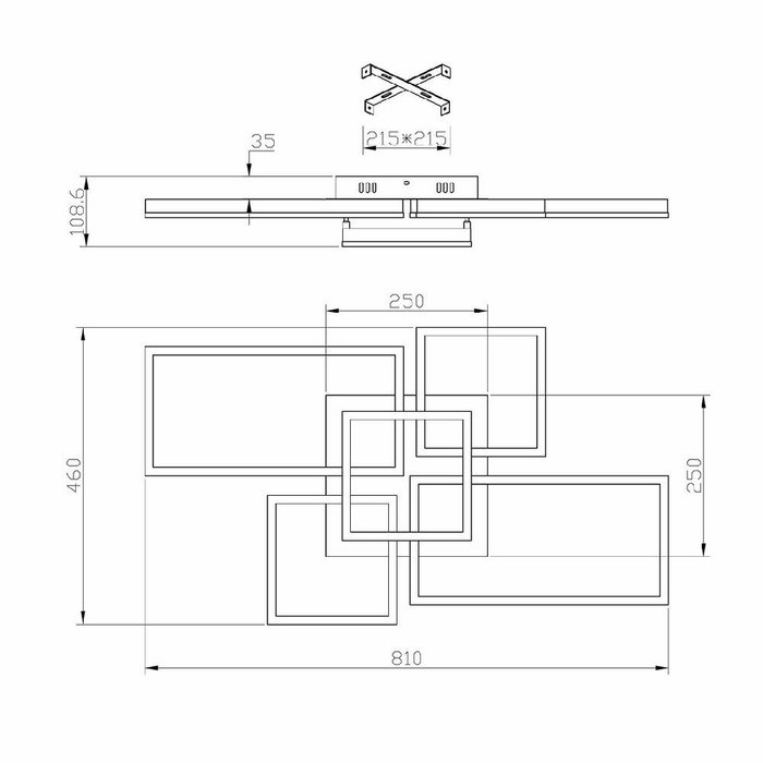 Потолочная люстра Arcade 10225/5LED (акрил, цвет белый) - купить Потолочные люстры по цене 23040.0 Потолочная люстра Arcade 10225/5LED (акрил, цвет белый) - купить Потолочные люстры по цене 23040.0