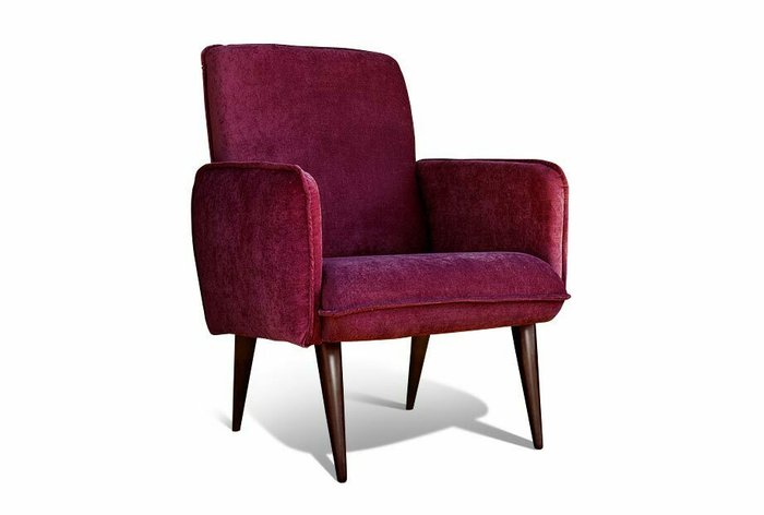 Кресло Стью бордового цвета