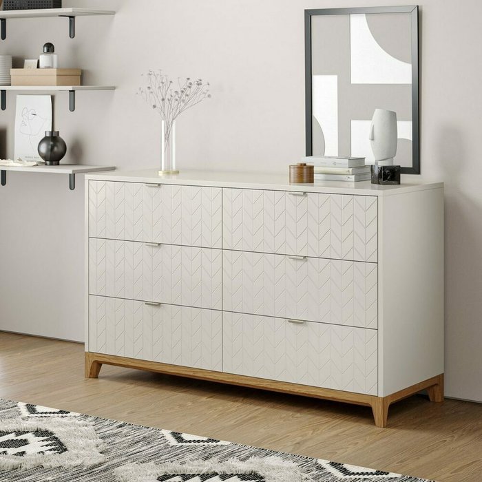 Комод Case CS042 цвета слоновая кость - лучшие Комоды в INMYROOM Комод Case CS042 цвета слоновая кость - лучшие Комоды в INMYROOM
