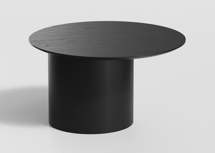 Столик журнальный Type D70 со смещенным основанием черного цвета - купить Журнальные столики по цене 32900.0