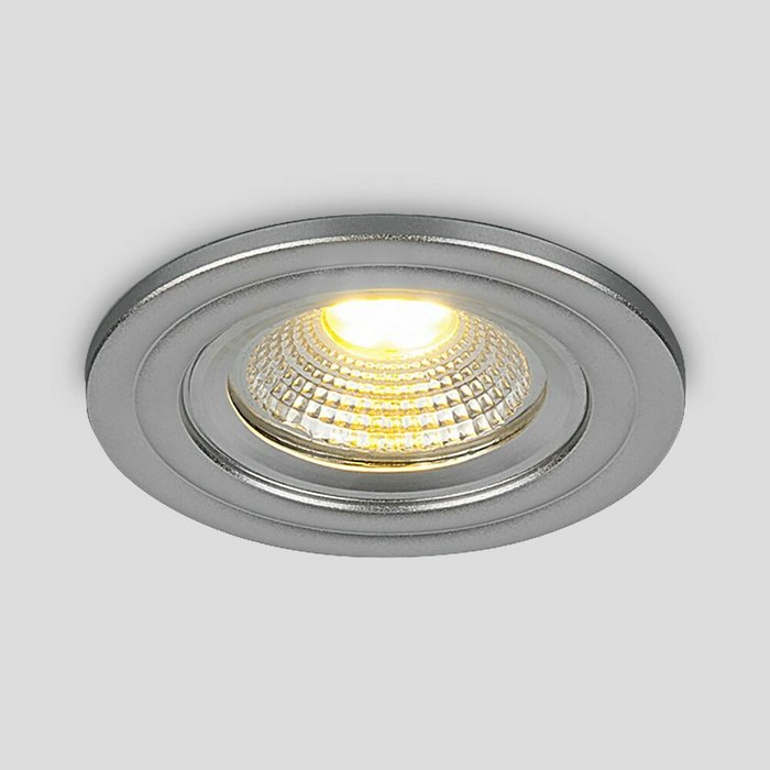 Встраиваемый точечный светильник 9902 LED 3W COB SL серебро Degra