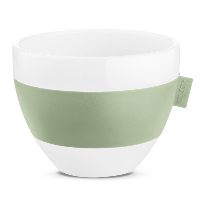 Чашка с термоэффектом Aroma бело-зеленого цвета