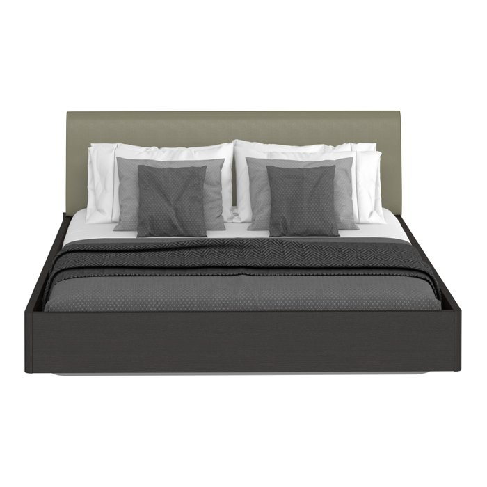 Кровать Элеонора 140х200 с изголовьем серо-бежевого цвета - купить Кровати для спальни по цене 19278.0