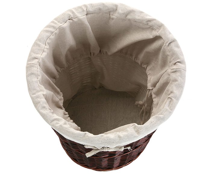 Плетенная корзина для белья коричневого цвета - купить Плетеные корзины по цене 5700.0