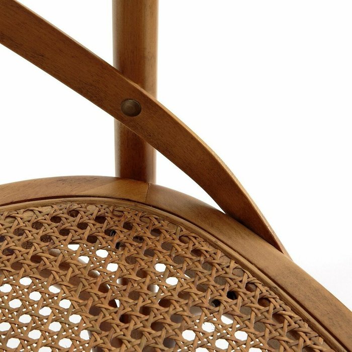 Комплект из двух стульев из дерева и плетения Cedak коричневого цвета - лучшие Обеденные стулья в INMYROOM