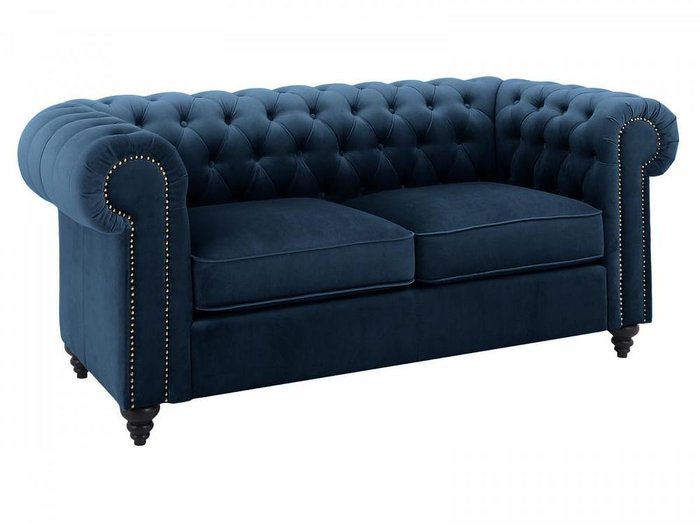 Диван Chester Classic синего цвета - купить Прямые диваны по цене 86940.0