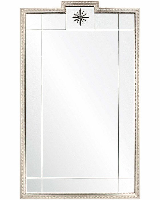 Настенное зеркало Комо в раме серебряного цвета - купить Настенные зеркала по цене 34586.0