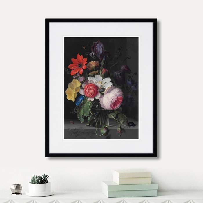 Набор из дух репродукций картин A peony an iris a poppy anemones  - лучшие Картины в INMYROOM