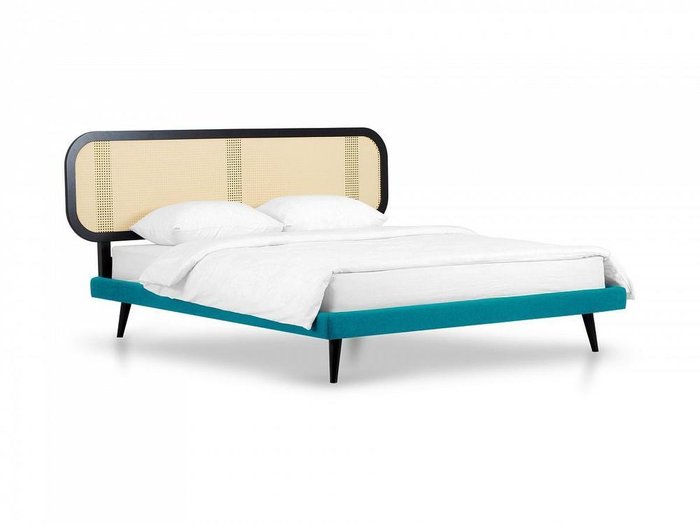 Кровать Male 160х200 бежево-голубого цвета