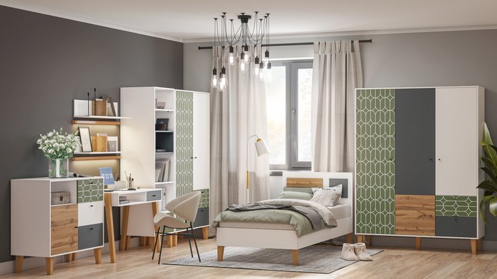 Кровать Story 90х200 белого цвета - лучшие Кровати для спальни в INMYROOM