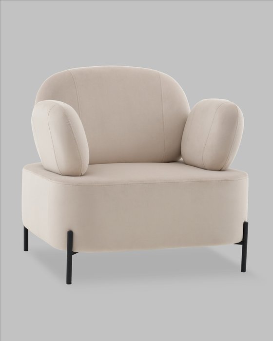 Кресло Кэнди бежевого цвета - купить Интерьерные кресла по цене 31000