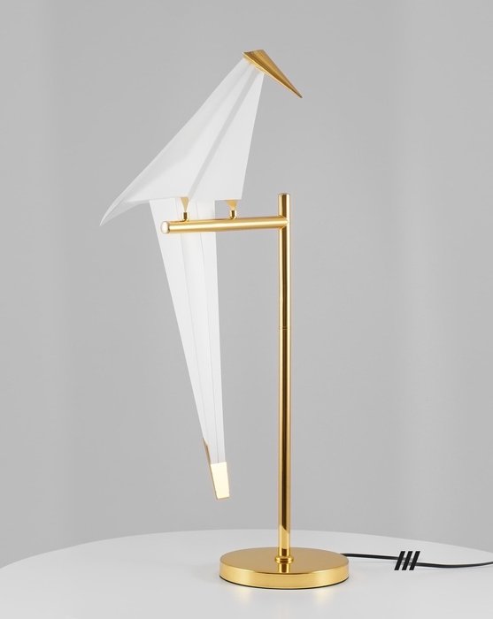 Настольная лампа Birds с белым плафоном - лучшие Настольные лампы в INMYROOM