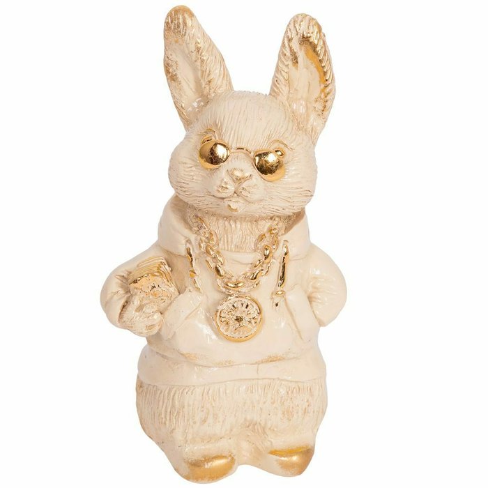Статуэтка Кролик бежевого цвета - купить Фигуры и статуэтки по цене 1784.0