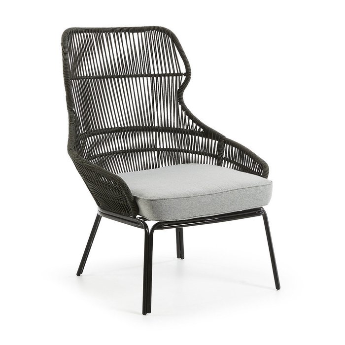 Кресло металлическое Julia Grup RIZZ  серое   - купить Интерьерные кресла по цене 67990.0