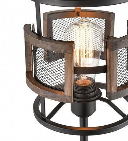 Настольная лампа Legion с деревянными вставками - лучшие Настольные лампы в INMYROOM