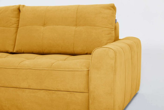 Угловой диван-кровать Soft II желтого цвета (левый) - лучшие Угловые диваны в INMYROOM