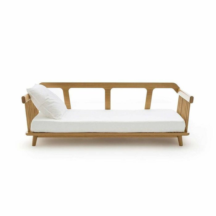 Кровать-банкетка Jungling 90x190 бежевого цвета - купить Кровати для спальни по цене 140062.0