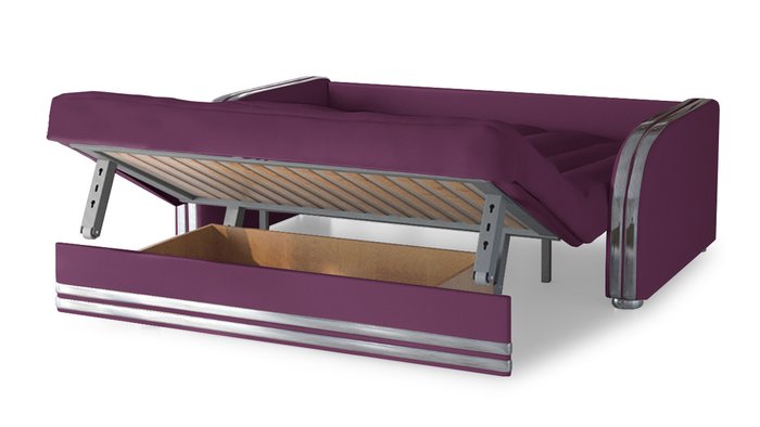 Диван-кровать Андвари фиолетового цвета - лучшие Прямые диваны в INMYROOM