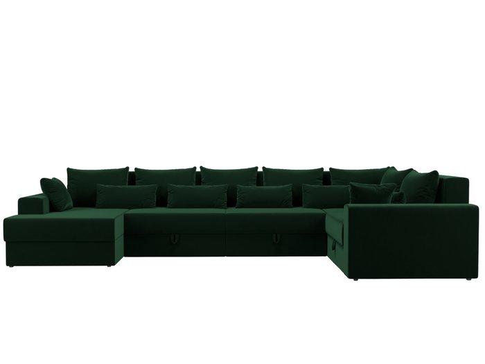 Угловой диван-кровать Мэдисон зеленого цвета правый угол - купить Угловые диваны по цене 82990.0
