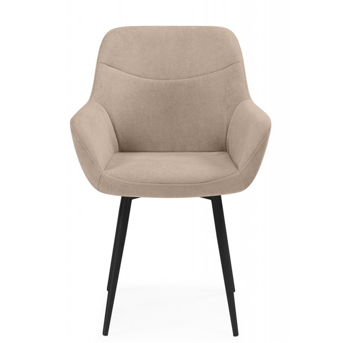 Обеденный стул Флюид бежевого цвета - купить Обеденные стулья по цене 9500 Обеденный стул Флюид бежевого цвета - купить Обеденные стулья по цене 9500