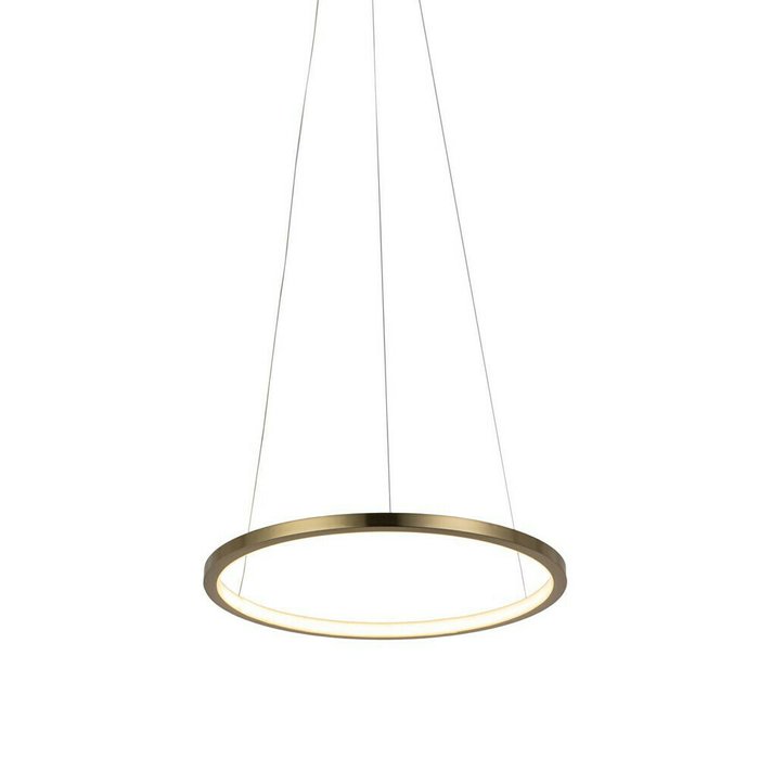 Подвесной светодиодный светильник Ring М золотого цвета - лучшие Подвесные светильники в INMYROOM