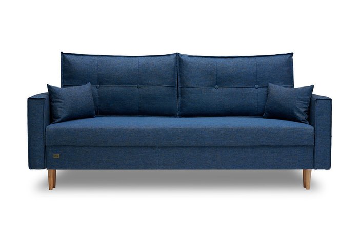Прямой диван-кровать Капри Capri 44 синего цвета