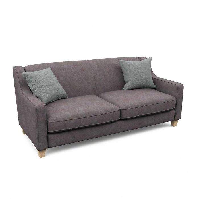 Трехместный диван-кровать Агата L коричневого цвета - купить Прямые диваны по цене 125350.0