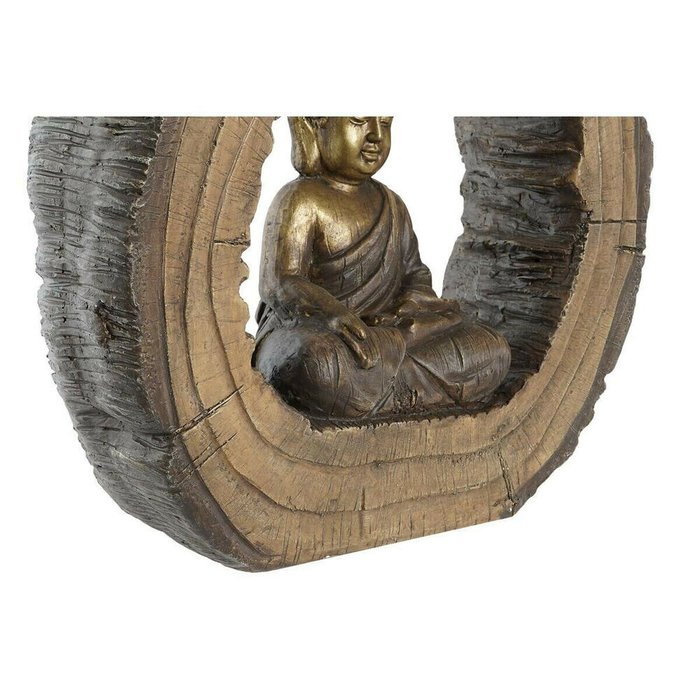 Декоративная фигура 40 x 13 x 40 cm Позолоченный Коричневый Будда Восточный (2 штук) - лучшие Фигуры и статуэтки в INMYROOM