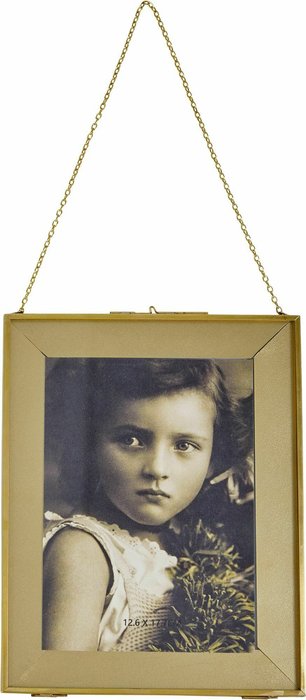 Фоторамка настенная золотистого цвета